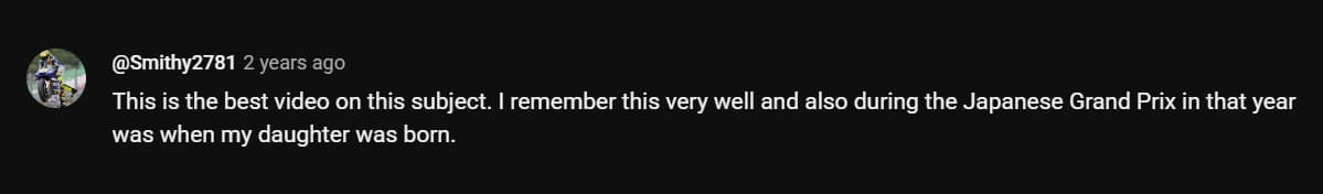 This is the best video on this subject. I remember this very well and also during the Japanese Grand Prix in that year was when my daughter was born.